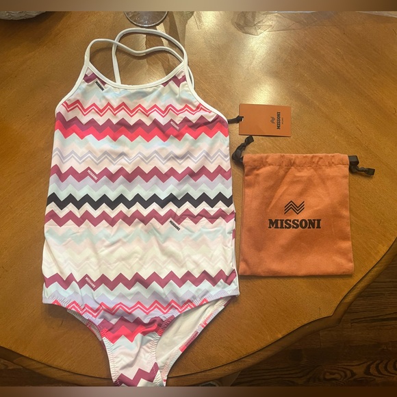 Girls size 12 Missoni swimsuit - Picture 1 of 7